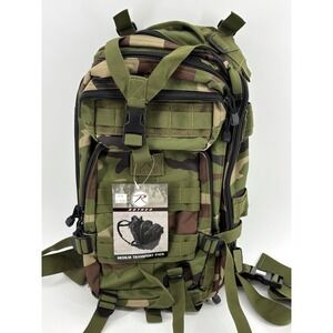Rothco Woodland Camo Medium Transport Pack MOLLE Tactical Backpack 2579 NEW